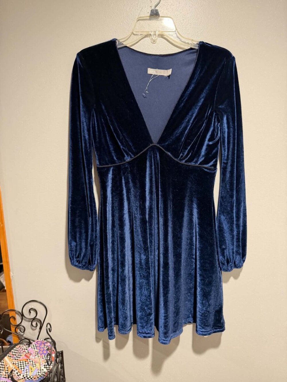 ASOS Velvet Mini Dress Size 4